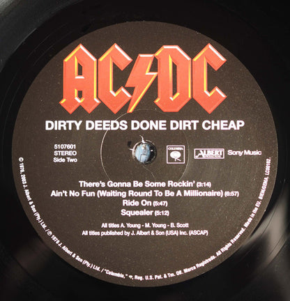 Dirty Deeds Done Dirt Cheap