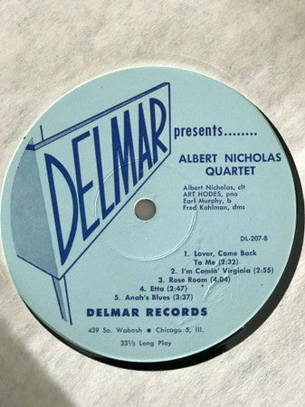 The Albert Nicholas Quartet With Art Hodes