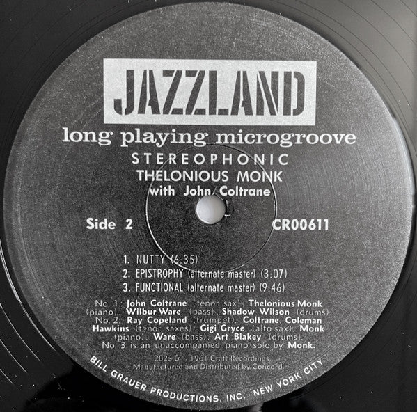 Thelonious Monk With John Coltrane