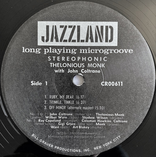 Thelonious Monk With John Coltrane