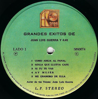 Grandes Exitos De Juan Luis Guerra Y 440