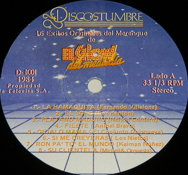 16 Exitos Originales Del Merengue De El Show Del Mediodía