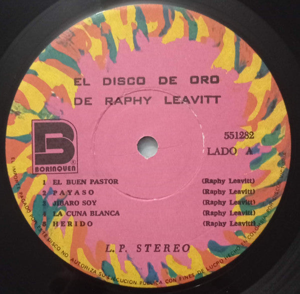 El Disco De Oro De Raphy Leavitt