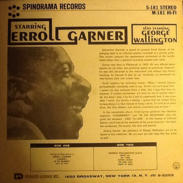 Starring The Magic Artistry Of Erroll Garner