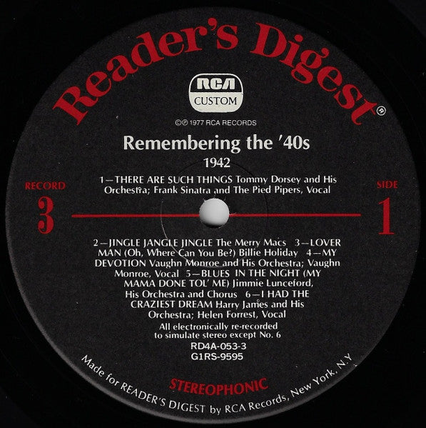 Remembering The '40s - A Parade Of Nostalgic Hits