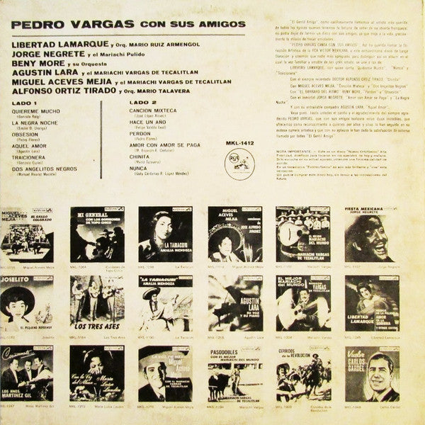 Pedro Vargas Con Sus Amigos