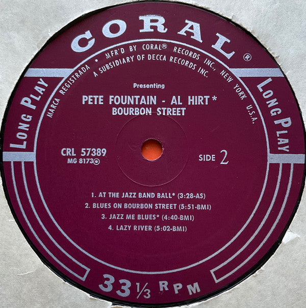 Presenting Pete Fountain With Al Hirt - Bourbon Street