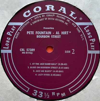 Presenting Pete Fountain With Al Hirt - Bourbon Street