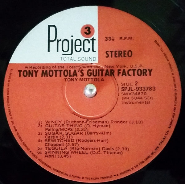 Tony Mottola's Guitar Factory