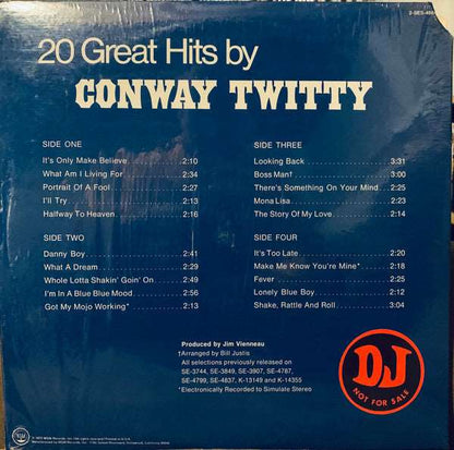 20 Great Hits By Conway Twitty