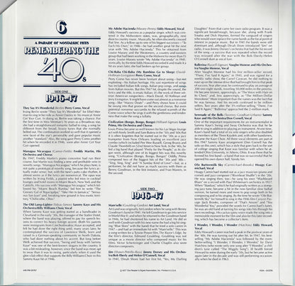 Remembering The '40s - A Parade Of Nostalgic Hits