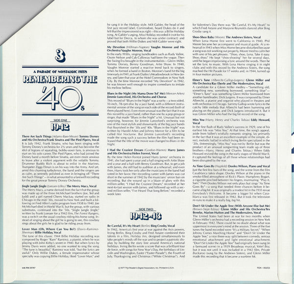 Remembering The '40s - A Parade Of Nostalgic Hits