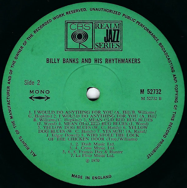 Billy Banks And His Rhythmakers