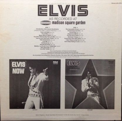 Elvis As Recorded At Madison Square Garden