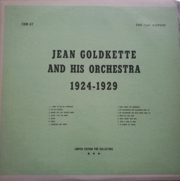 Jean Goldkette And His Orchestra 1924-1929