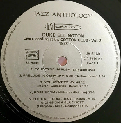 Live Recording At The Cotton Club - Vol. 2