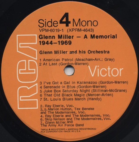Glenn Miller - A Memorial 1944-1969