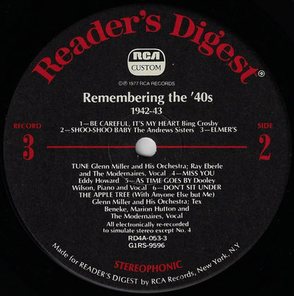 Remembering The '40s - A Parade Of Nostalgic Hits