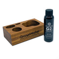 Hardwood Display Block + 2 oz G2 Fluid Bottle