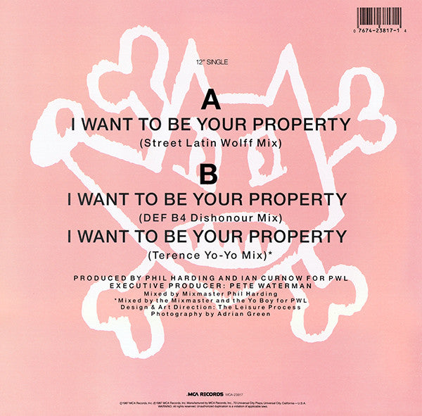 I Want To Be Your Property (DEF B4 Dishonour Mix)