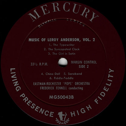 Music Of Leroy Anderson, Vol. 2