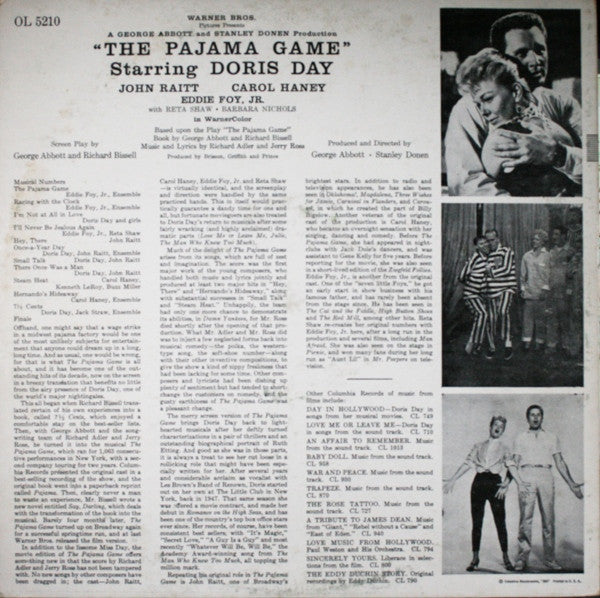 Original Motion Picture Sound Track "The Pajama Game"