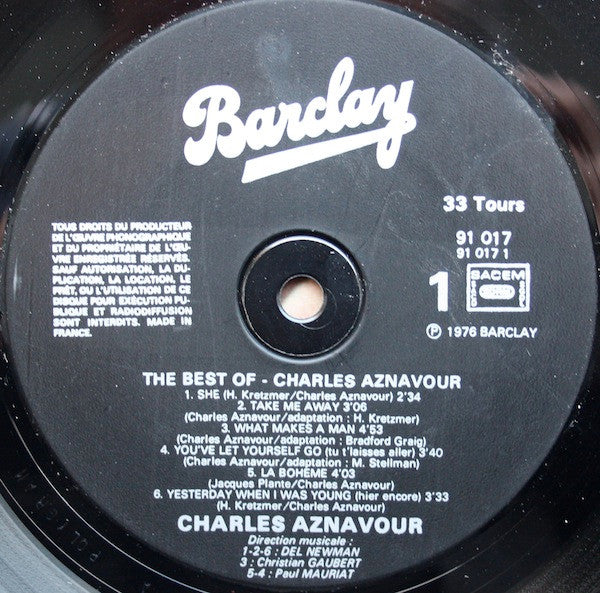 The Best Of Charles Aznavour