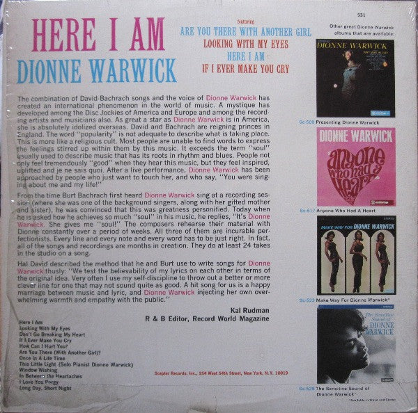 Here I Am - Dionne Warwick