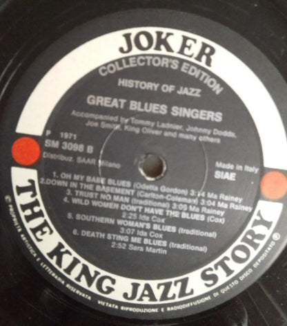 Great Blues Singers / History Of Jazz