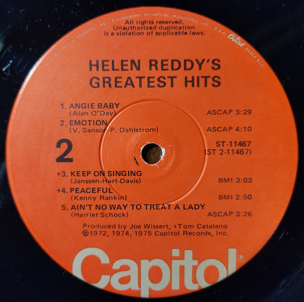 Helen Reddy's Greatest Hits