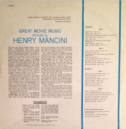 Henry Mancini Presents The Academy Award Songs