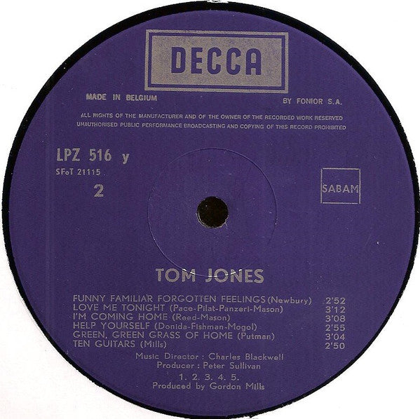 Tom Jones' Greatest Hits