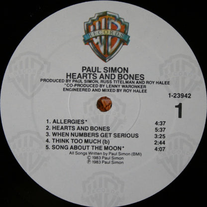 Hearts And Bones - Paul Simon