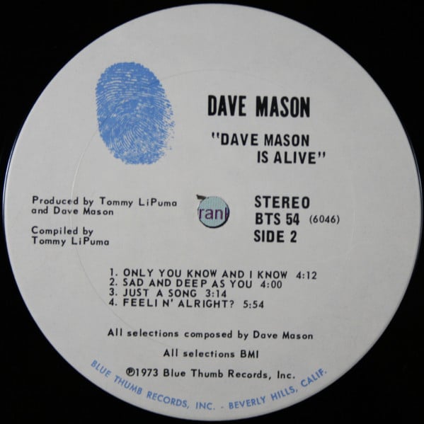 Dave Mason Is Alive