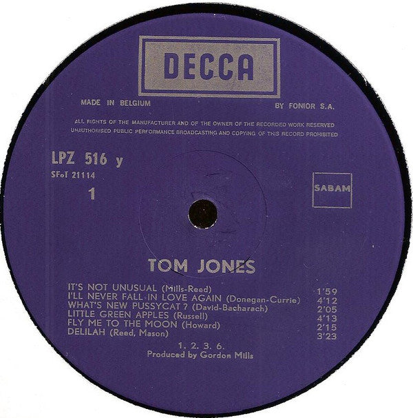 Tom Jones' Greatest Hits