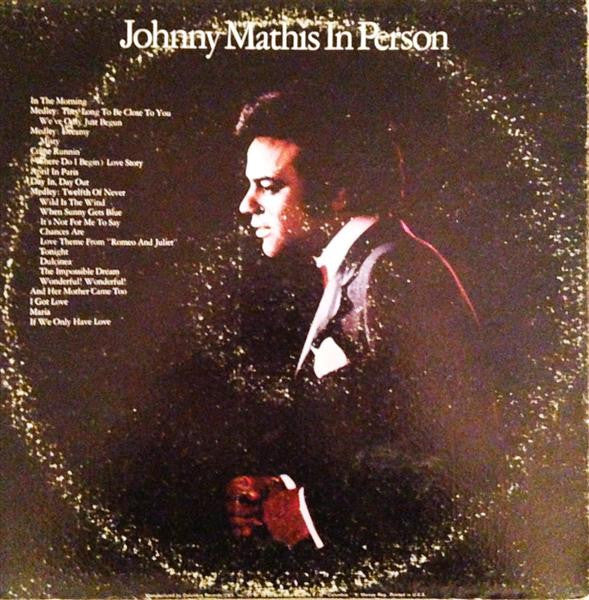 In Person - Johnny Mathis Recorded Live At Las Vegas