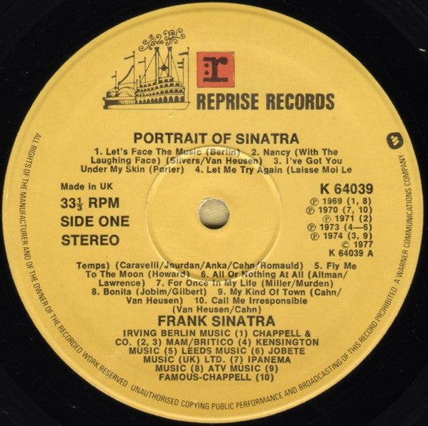 Portrait Of Sinatra: Forty Songs From The Life Of A Man