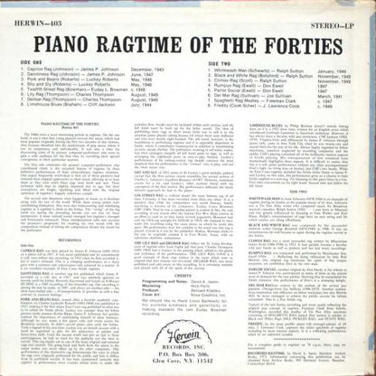 Pork And Beans (Piano Ragtime Of The Forties)