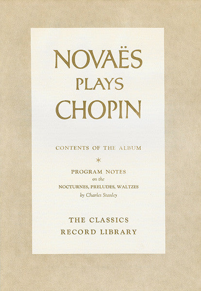 Novaës Plays Chopin - The Complete Nocturnes Waltzes Preludes, Op. 28