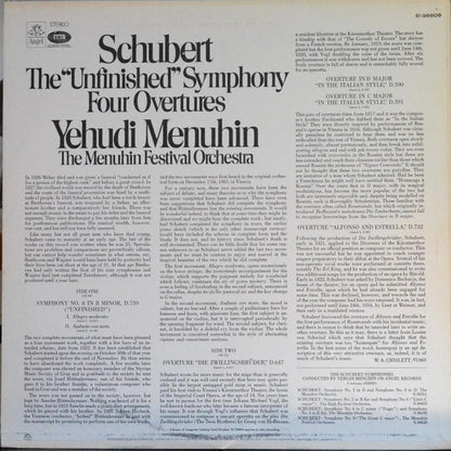 The "Unfinished" Symphony No. 8 In B Minor / Four Overtures