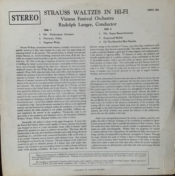 Strauss Waltzes In Hi-Fi