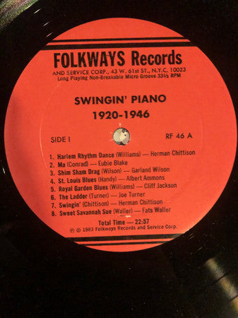 Swingin' Piano 1920-46