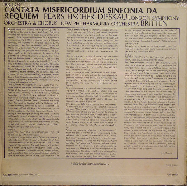 Cantata Misericordium / Sinfonia Da Requiem