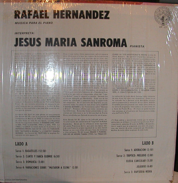 Musica Para Piano  (Interpretado Por) Jesus Maria Sanroma