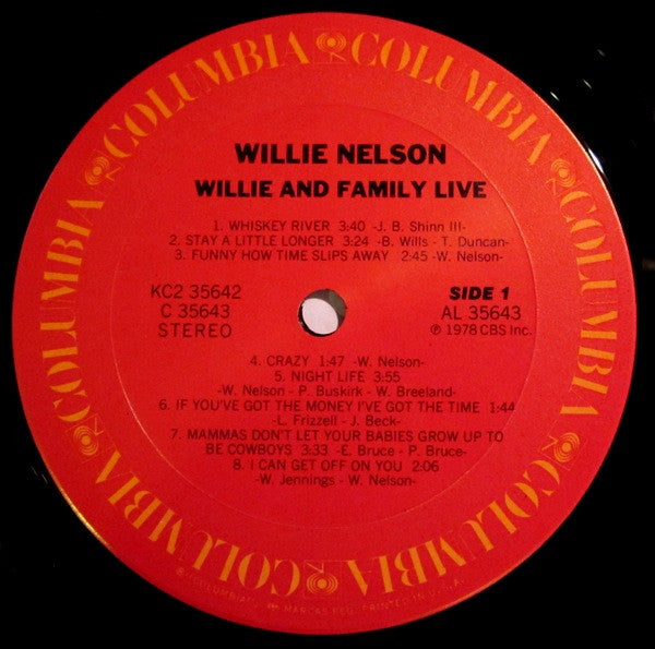 Willie And Family Live