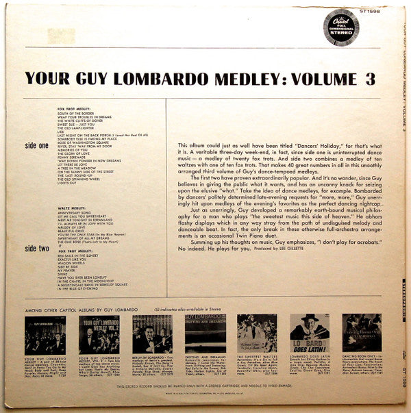 By Request Your Guy Lombardo Medley:  Volume 3