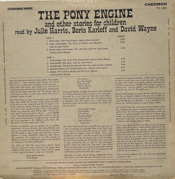 The Pony Engine And Other Stories For Children