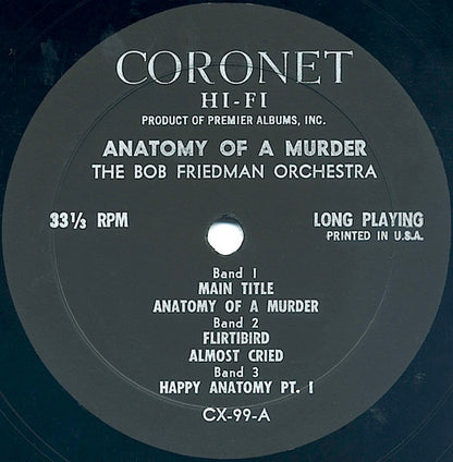 Anatomy Of A Murder (Soundtrack) Music From The Duke Ellington Score
