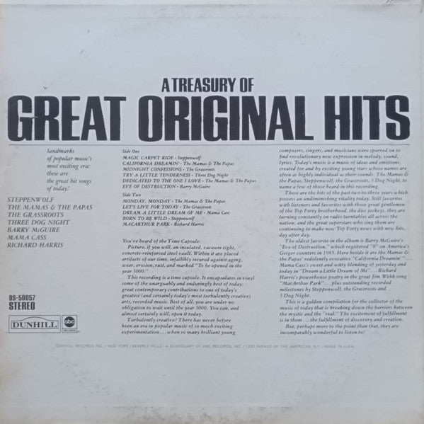 A Treasury Of Great Original Hits