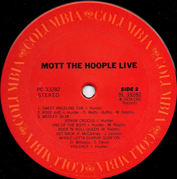 Mott The Hoople Live